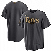 Tampa Bay Rays Blank Charcoal 2022 All-Star Cool Base Stitched Baseball Jersey,baseball caps,new era cap wholesale,wholesale hats